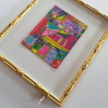 Load image into Gallery viewer, Framed Mixed Media Collage