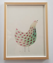 Load image into Gallery viewer, Framed Chicken Painting