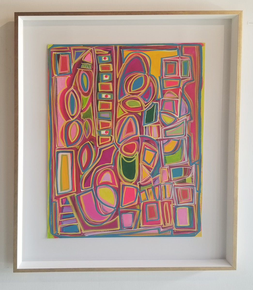 Framed Mixed Media Collage – A. L. Lowe Custom Framing