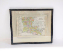 Load image into Gallery viewer, Framed Antique Map of Louisiana