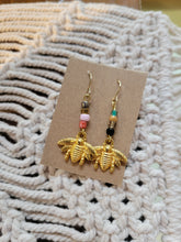 Load image into Gallery viewer, bee earrings
