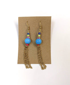 glass bead earrings